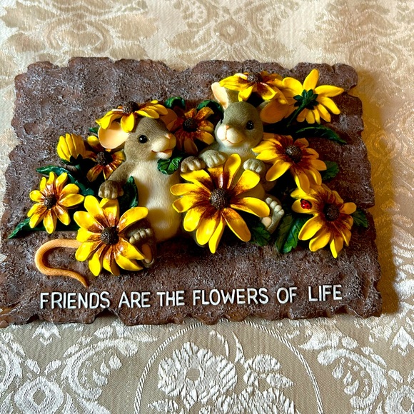 Fitz&Floyd Spring Garden wall plaque. New in box never displayed. - Picture 7 of 14